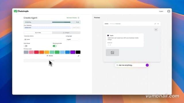 Create agent - Easy setup