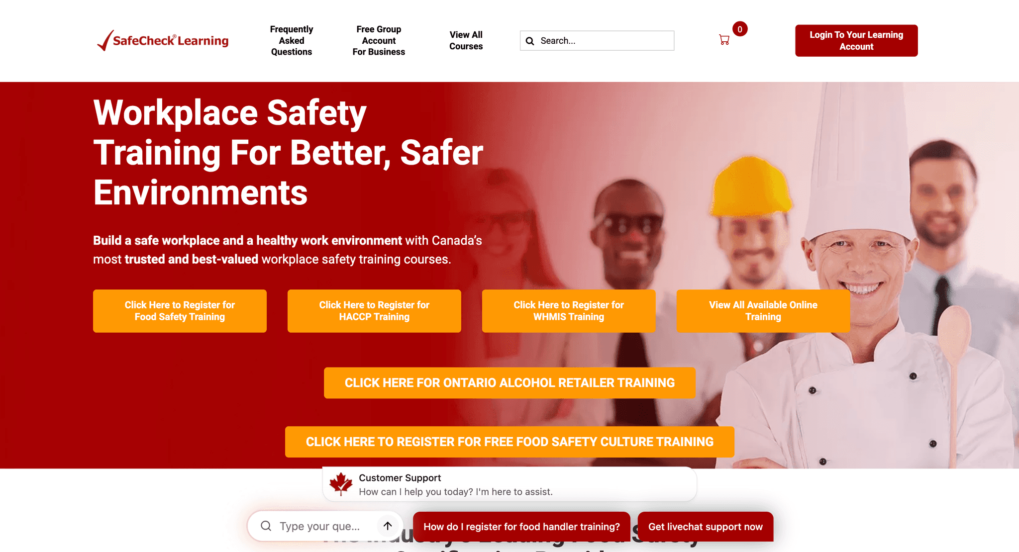 SafeCheck website