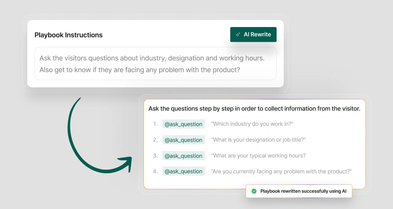 Agentic AI Playbook Interface