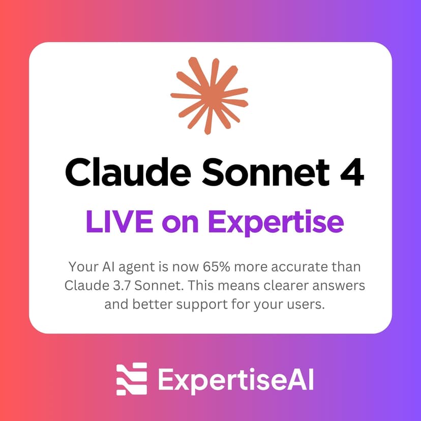 🚀ClaudSonnet 4 now live on Expertise! feature image