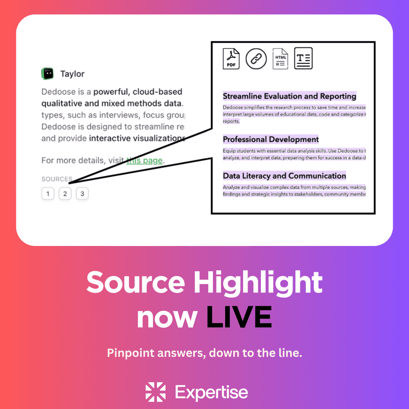 SourcHighlight now live on Expertise! feature image