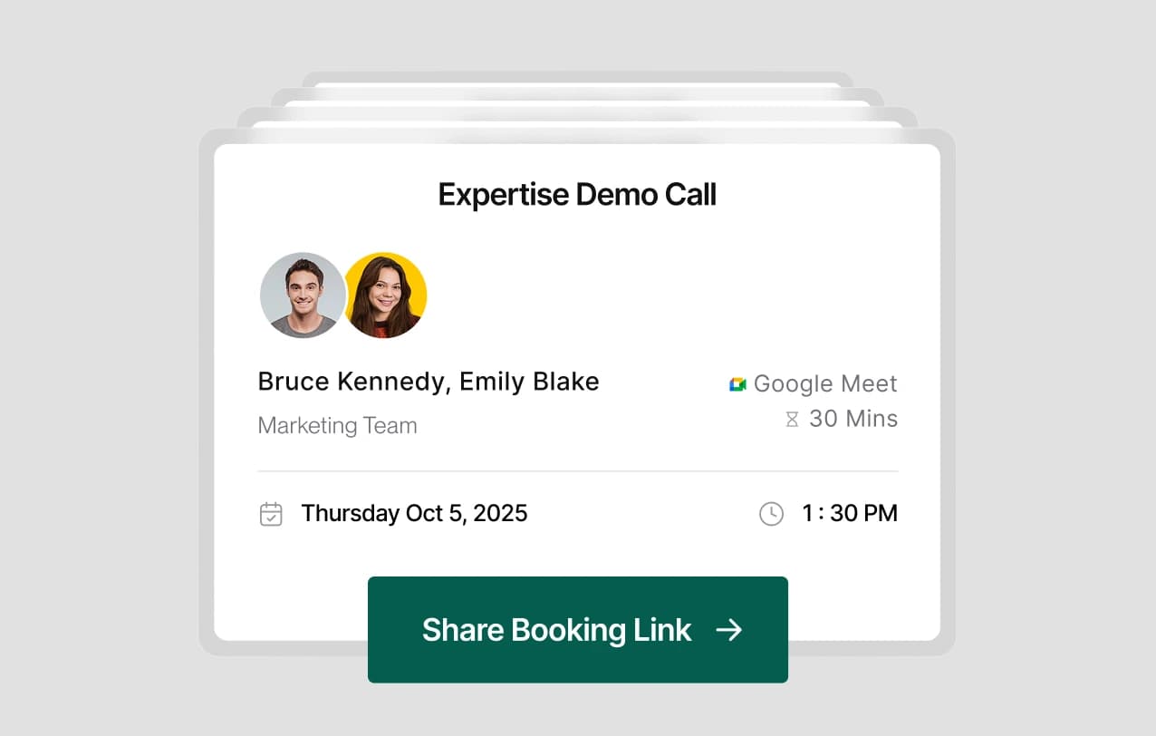 Unlimited booking links