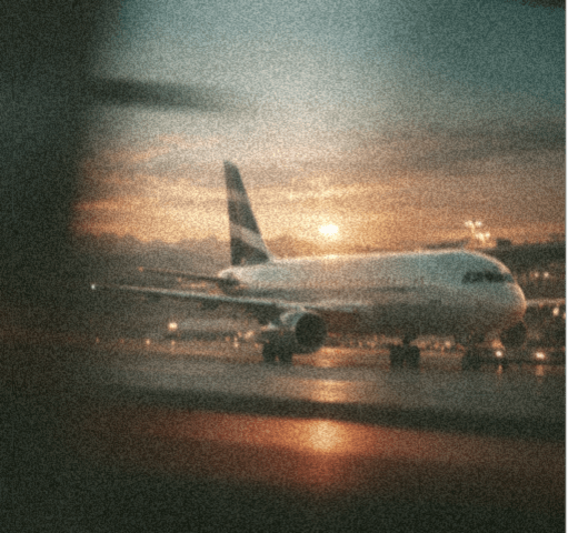 Aircraft on runway
